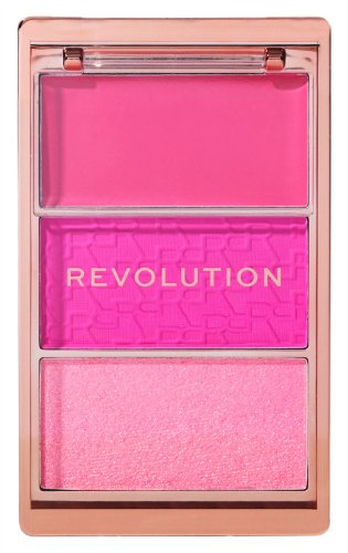 REVOLUTION BLUSH ICO PALETTE HOT PINK FLAG